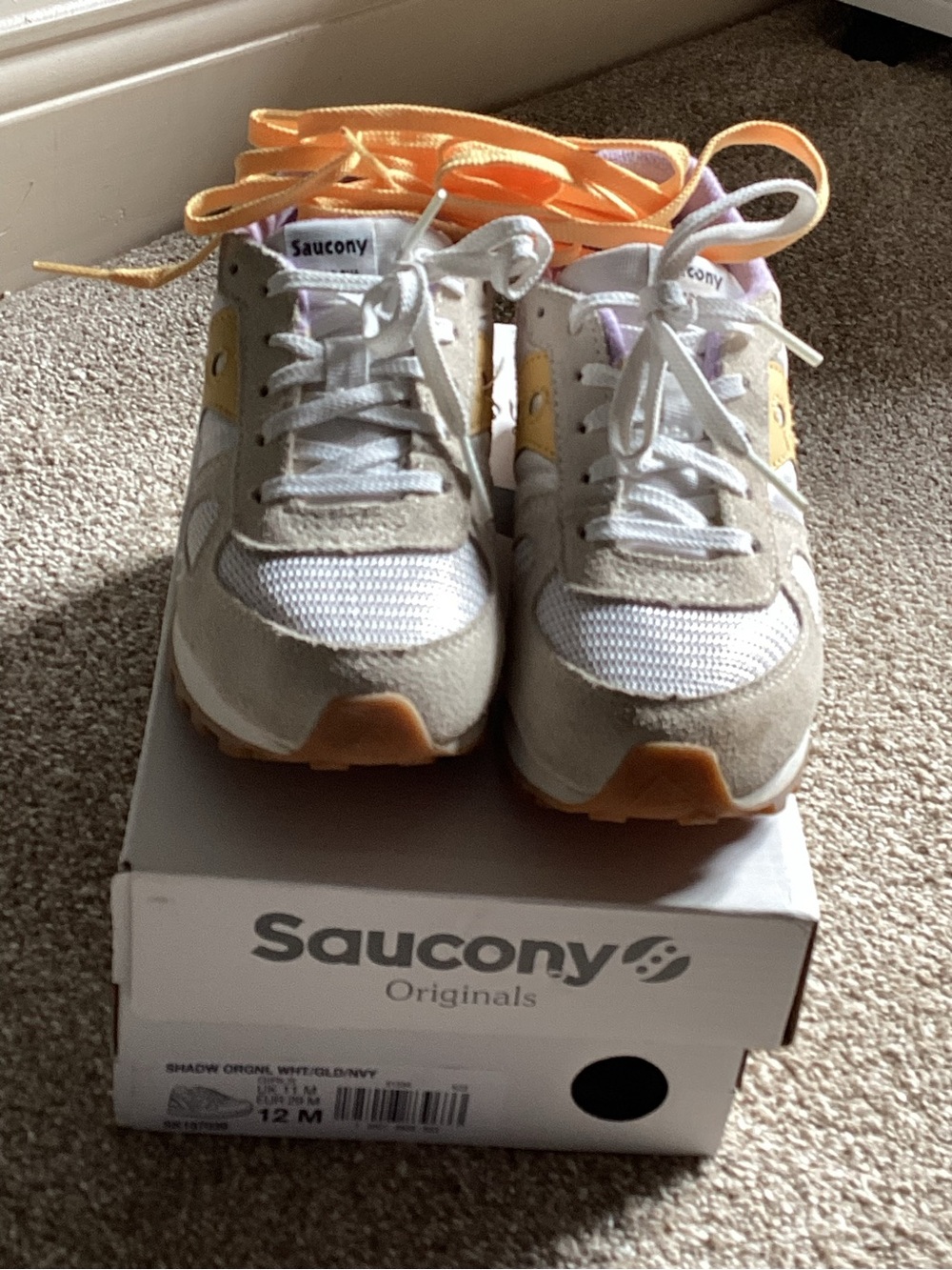 Saucony Kids Beige, White & Peach Sneakers